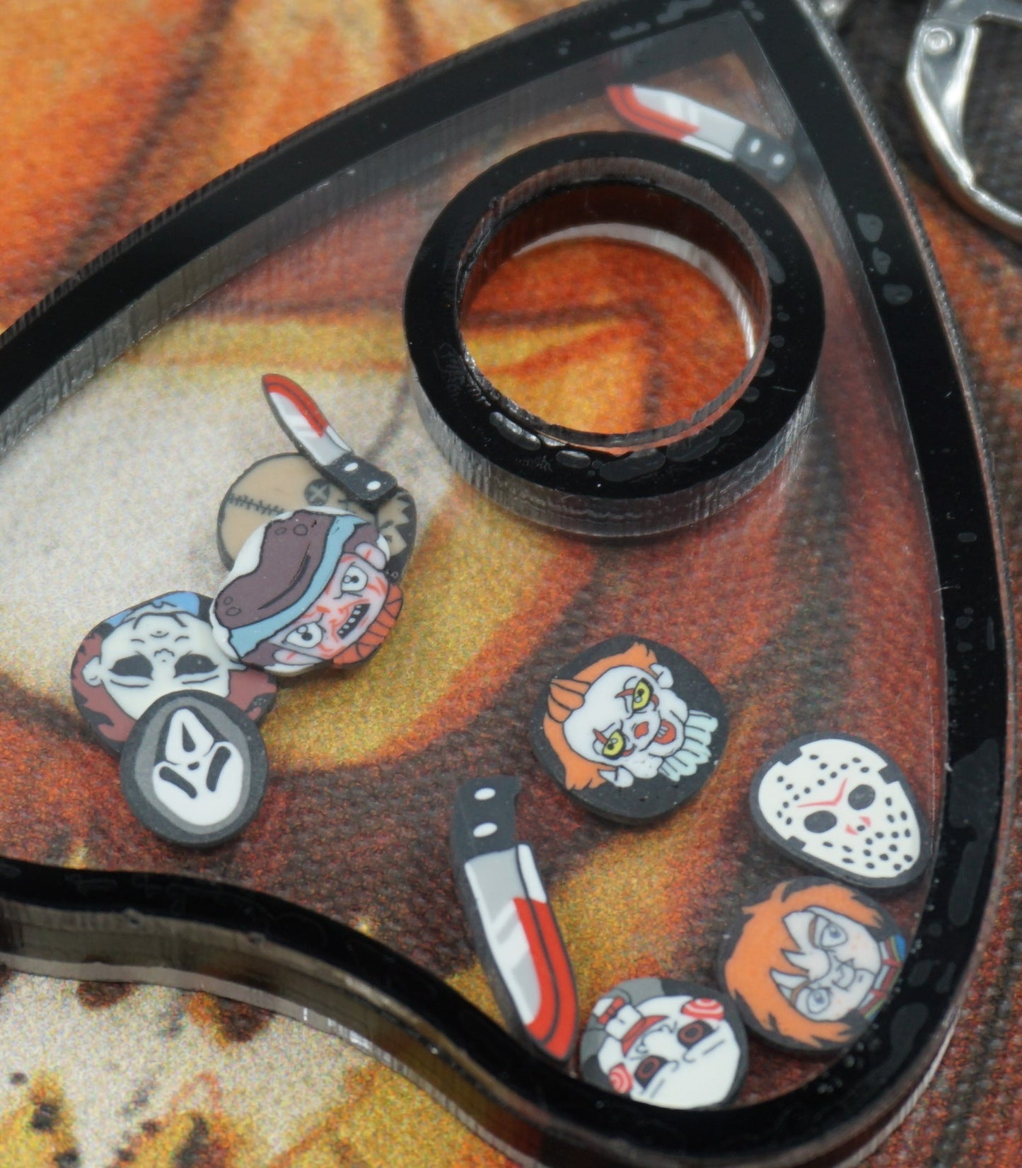 Planchette shaker earrings