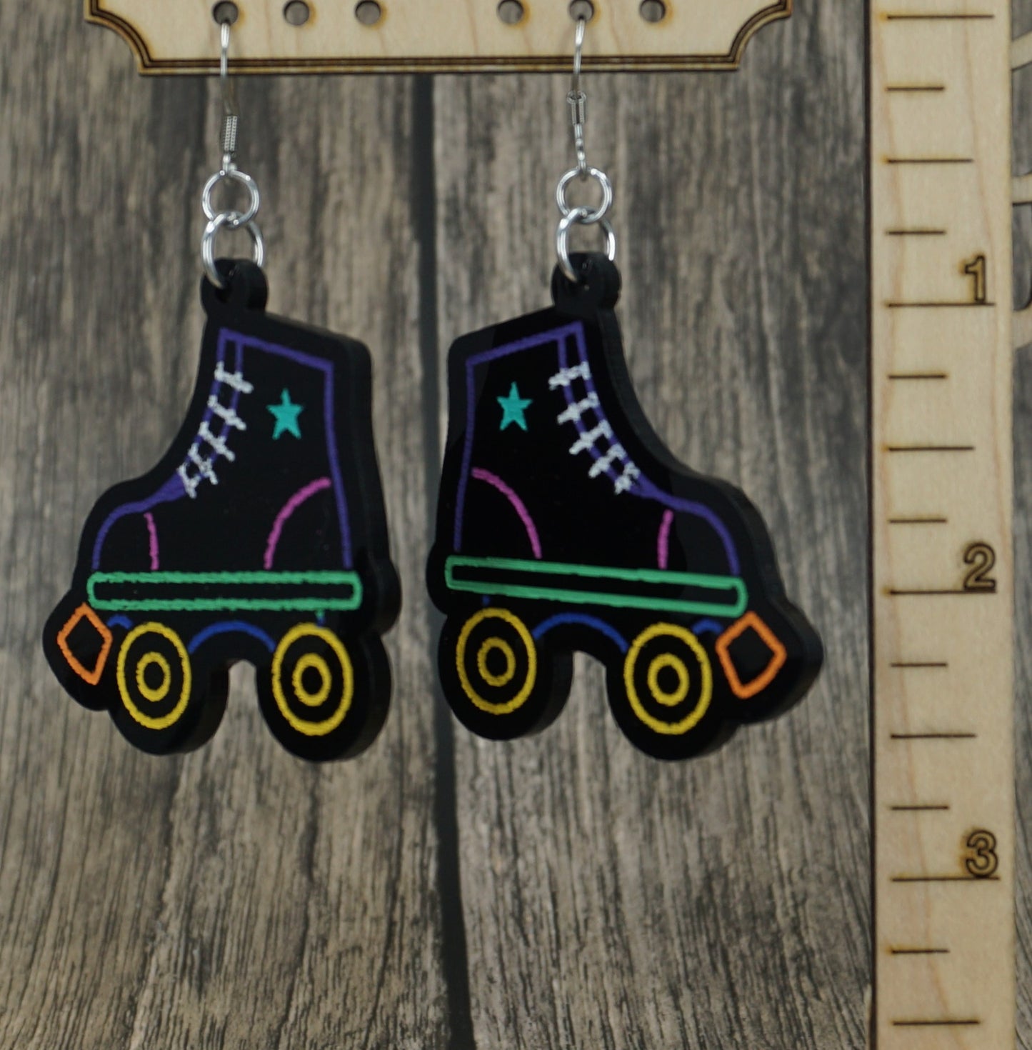 roller skate earrings