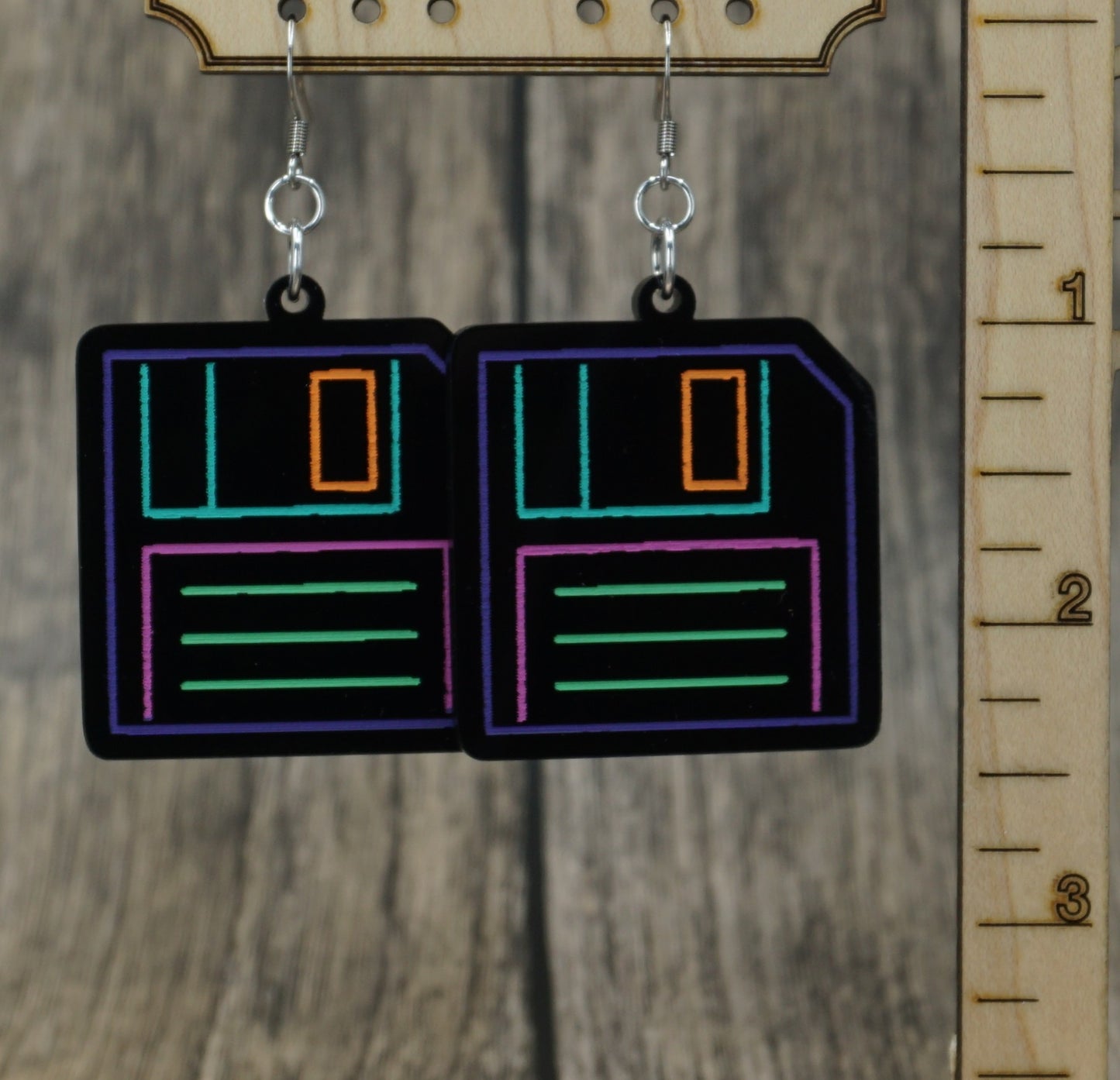 floppy disk earrings
