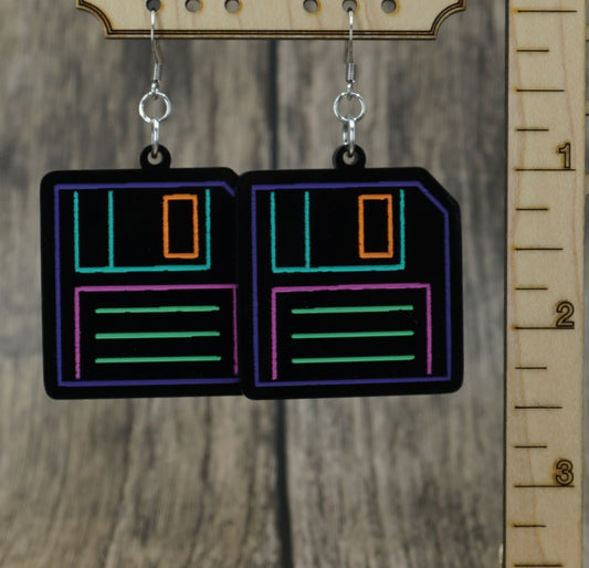 floppy disk earrings