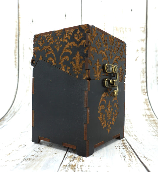 deck box black damask