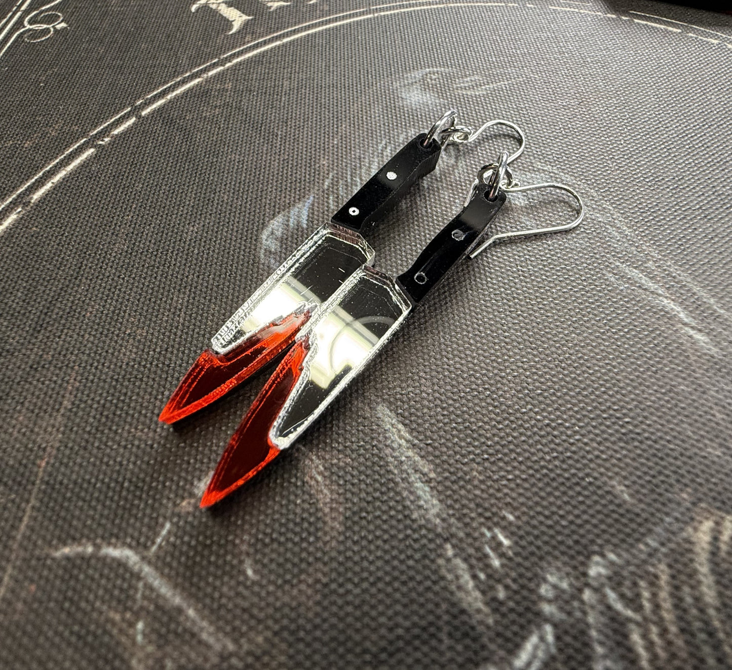 Mirrored Knife Earrings