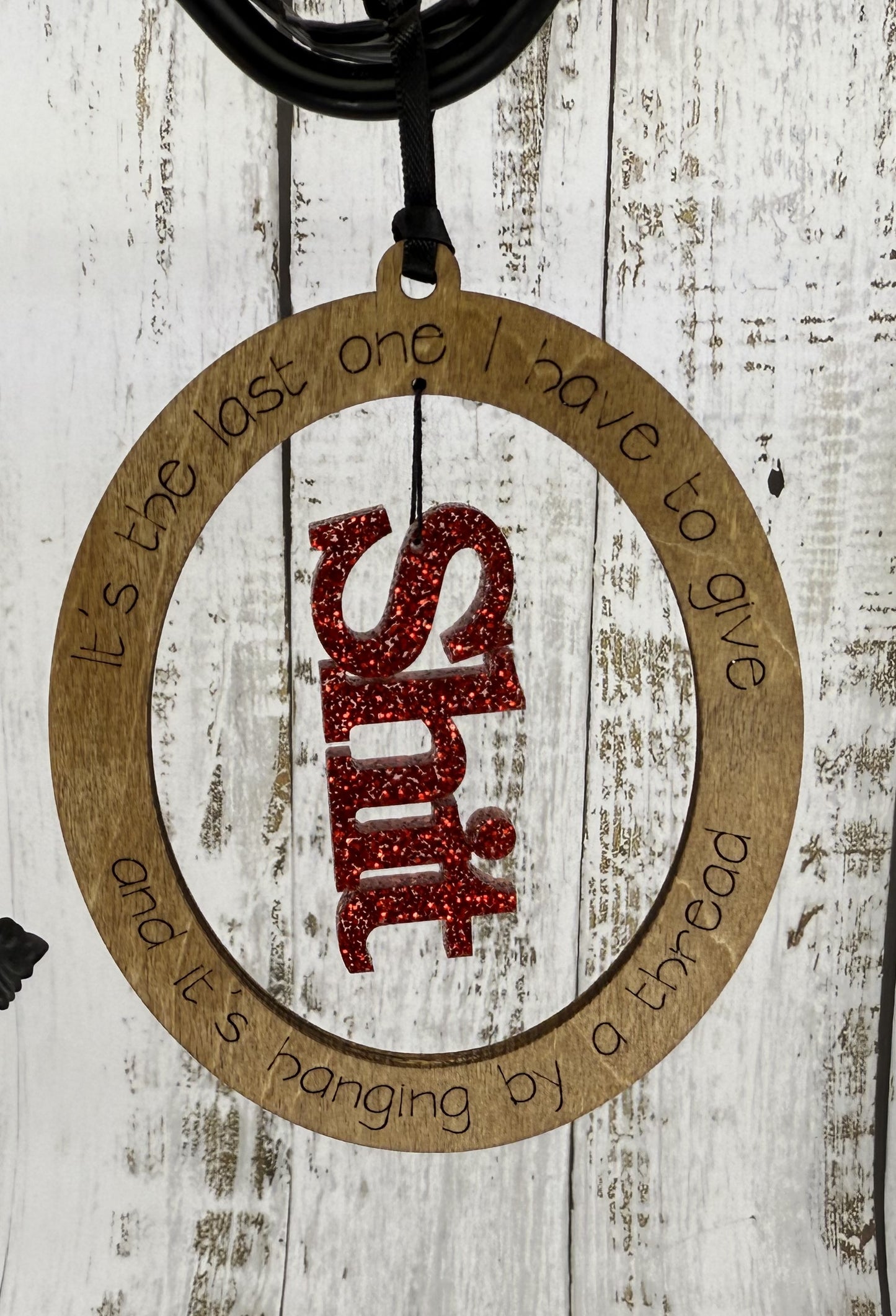 Shit thread ornament