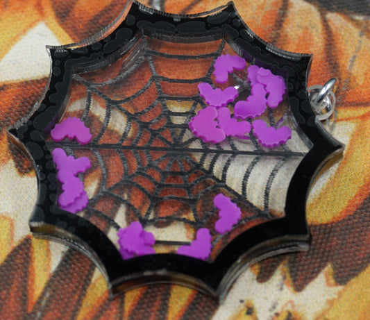 spiderweb shaker earrings