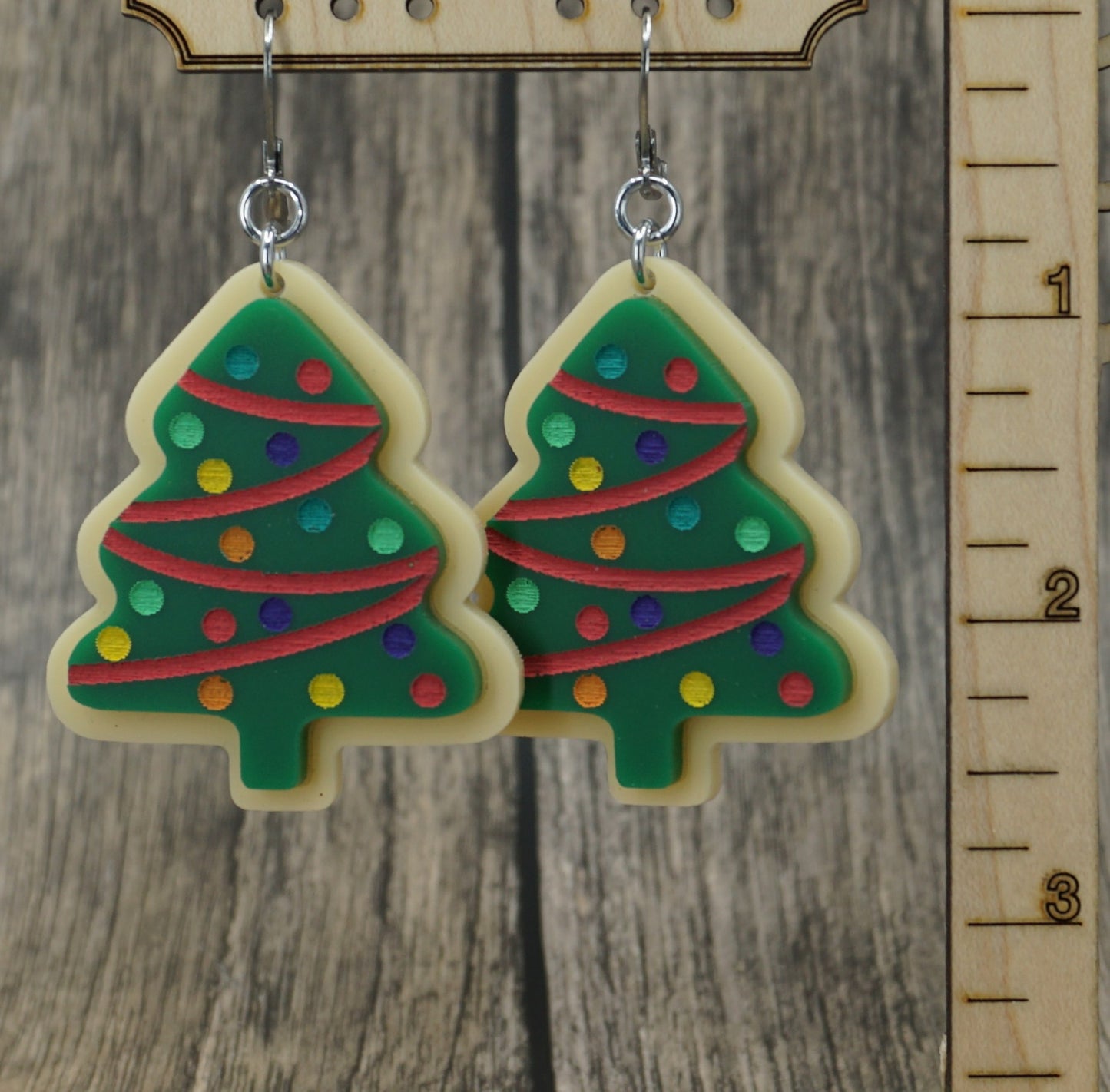 xmas cookie earrings
