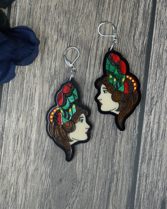 butterfly lady earrings