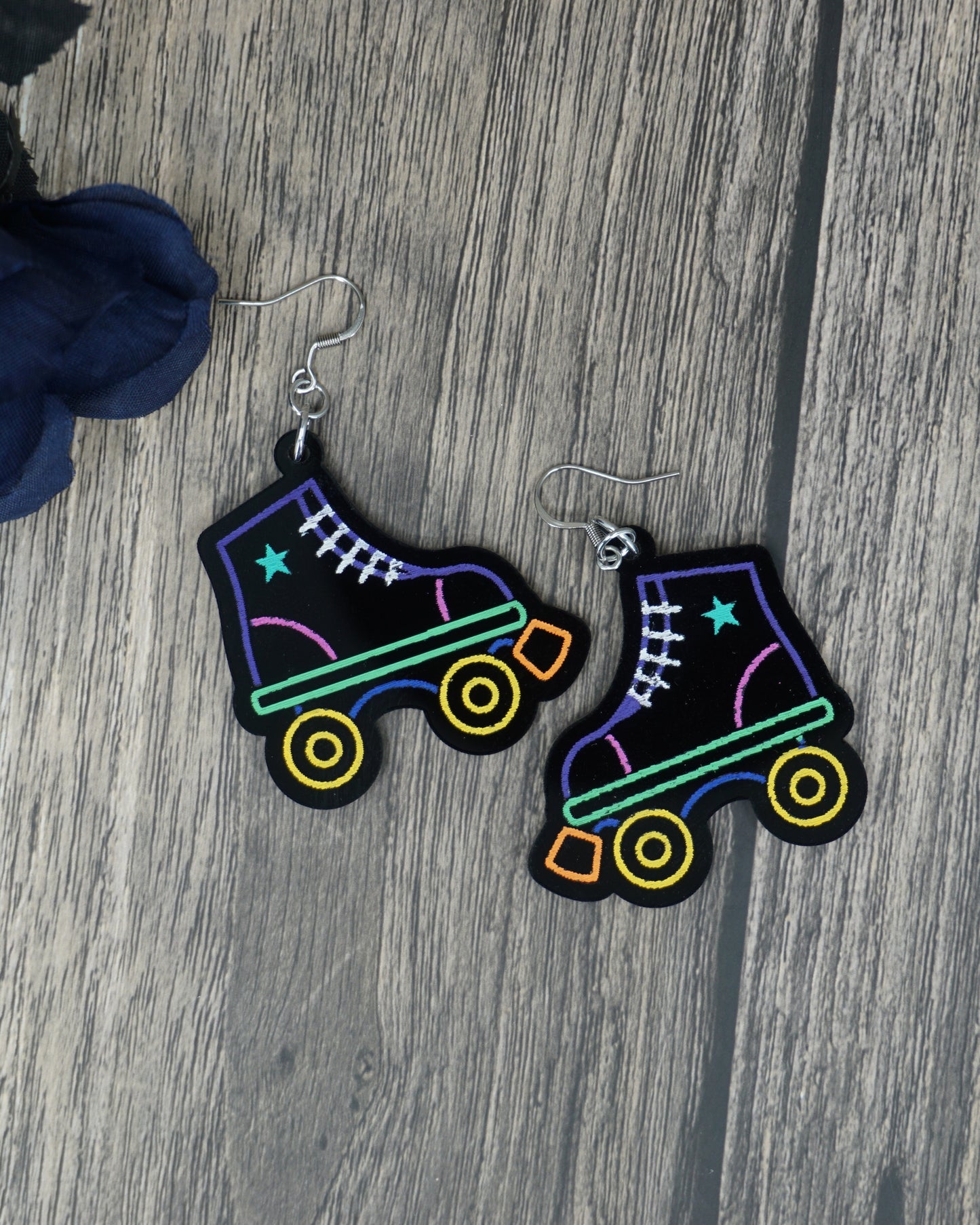 roller skate earrings