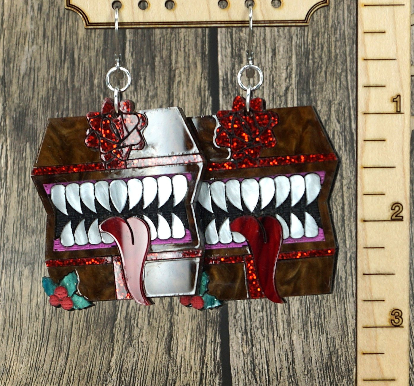 festive mimic earrings
