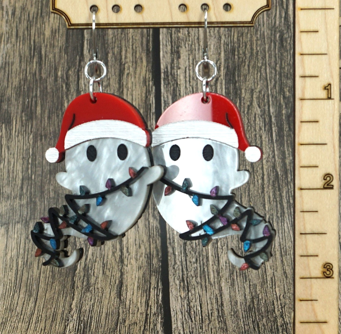 Santa ghost earrings