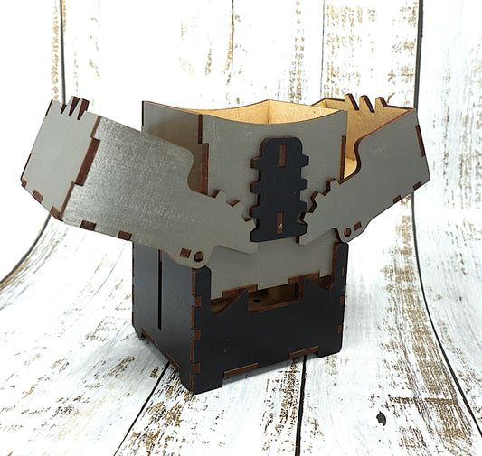Geared deck box grey
