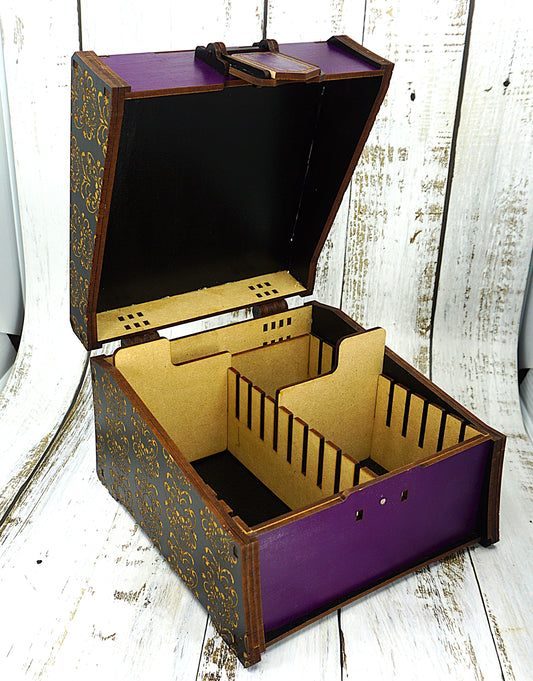 Large deck box purple
