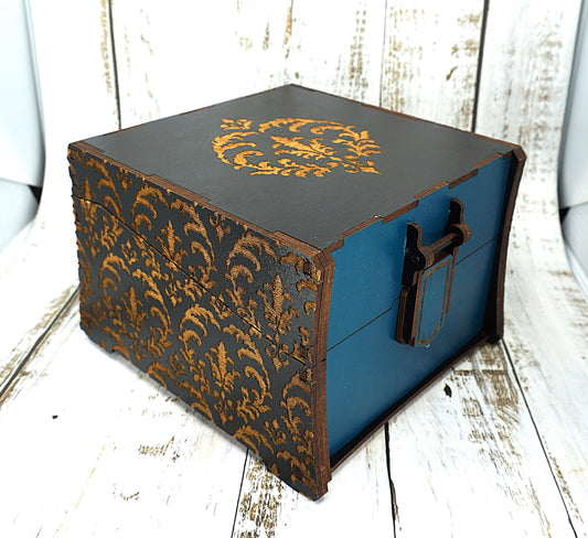 large deck box teal